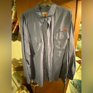 Blue caribo creek fishing shirt